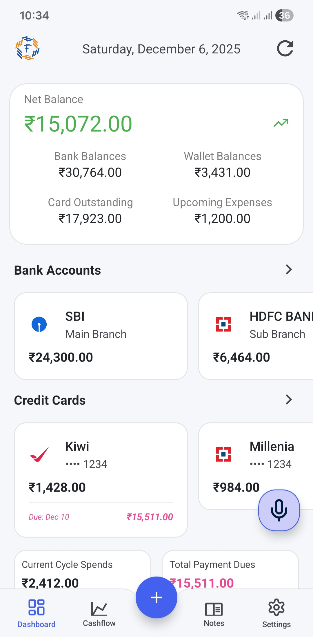 FinDet App Screenshot